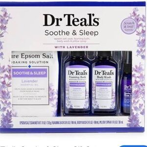 Dr. Teal's Bath and Body Soothe & Sleep lavender Gift Set brand new